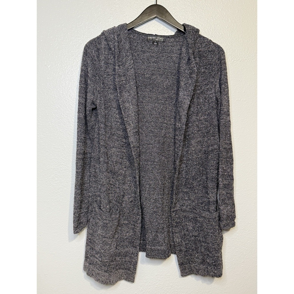 Barefoot Dreams CozyChic Lite Resort Cardi with Hood Medium Cardigan